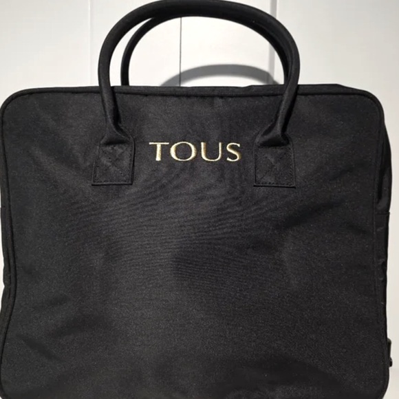 Tous Handbags - TOUS Black Briefcase Sleek Professional Design